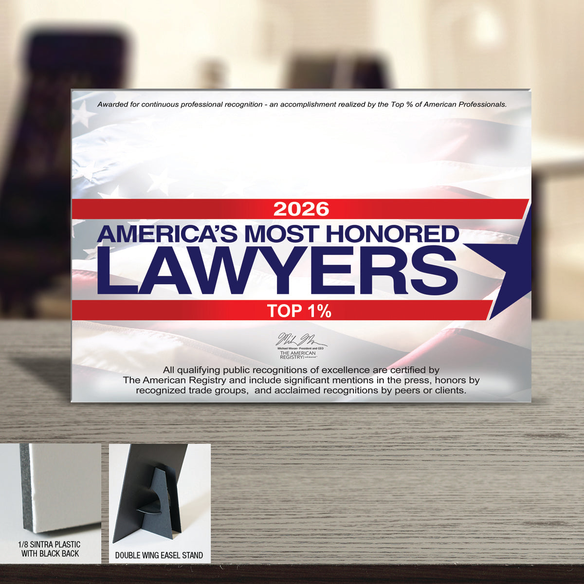 America's Most Honored Lawyers 2026 - Top 1% (213396)