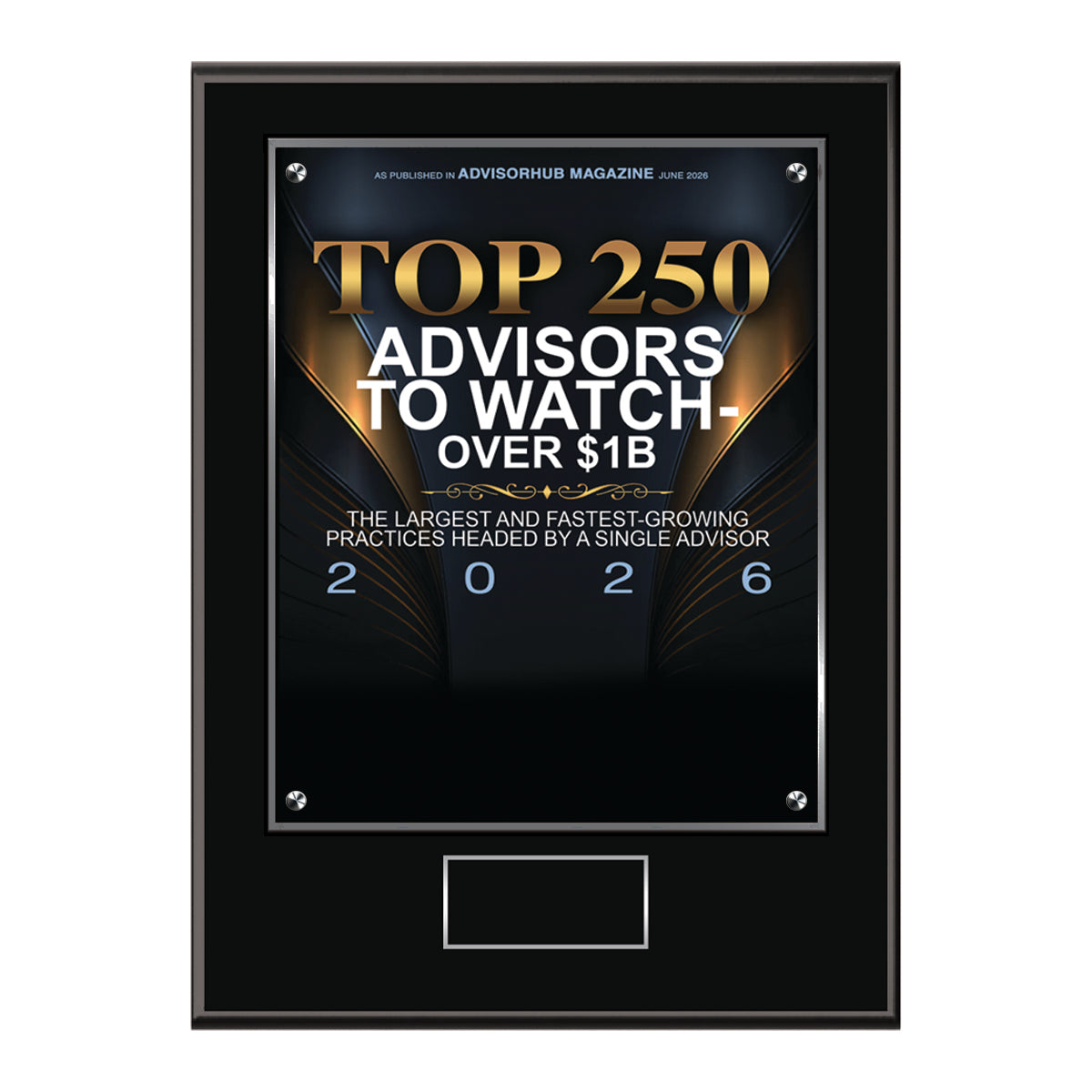 Top 250 Advisors To Watch 2026 - Over $1B (213488)