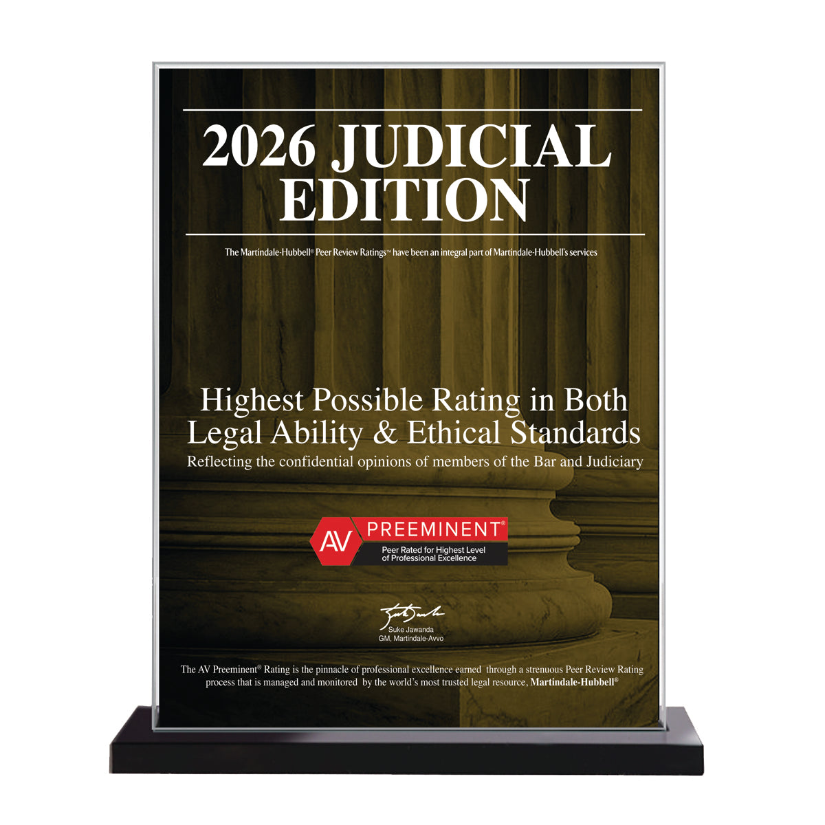 2026 AV Preeminent Attorney - Judicial Edition (213252)