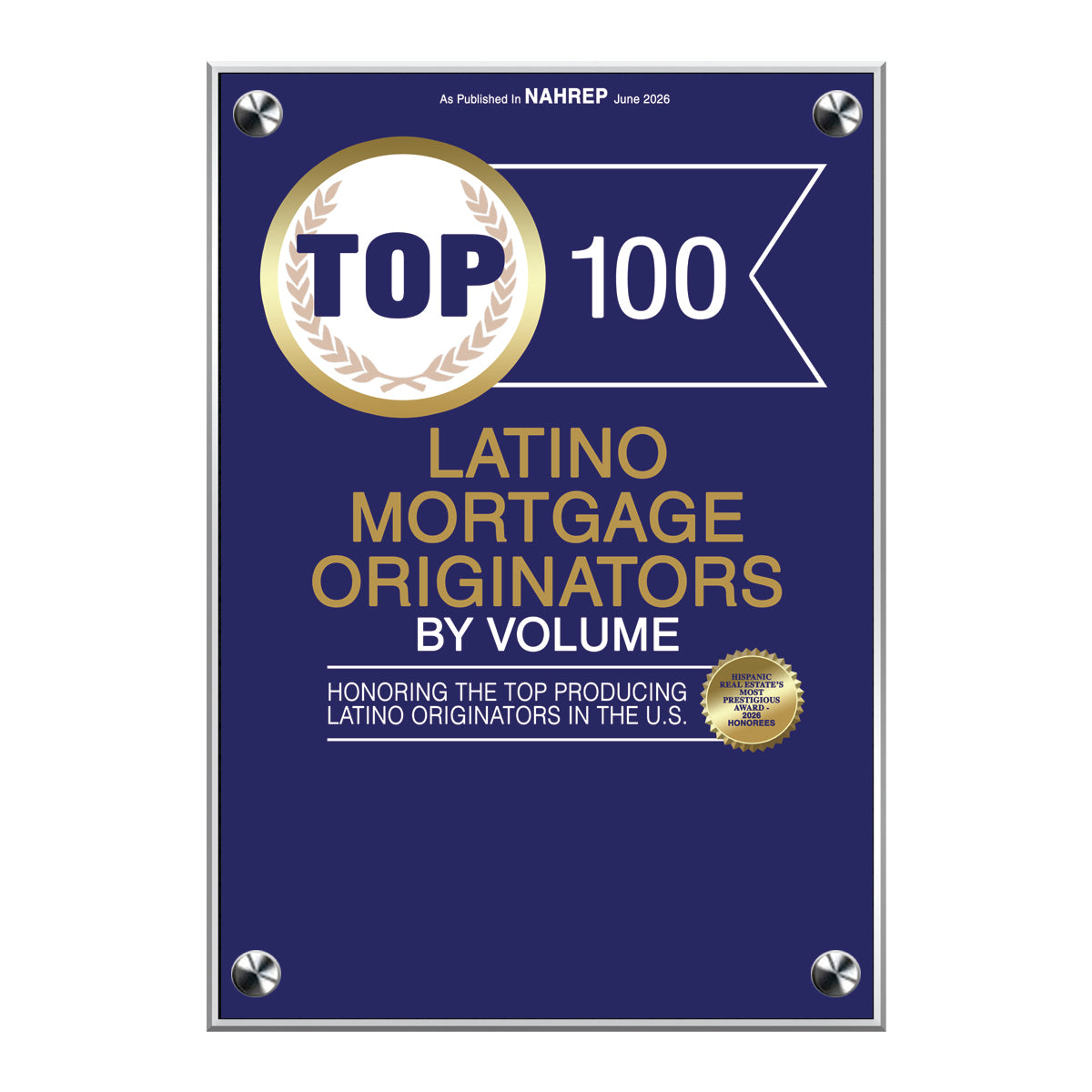 2026 Top 100 Latino Mortgage Originators By Volume (213461)
