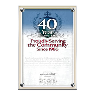 2026 Martindale Member of the Bar 40th Anniversary (213073)