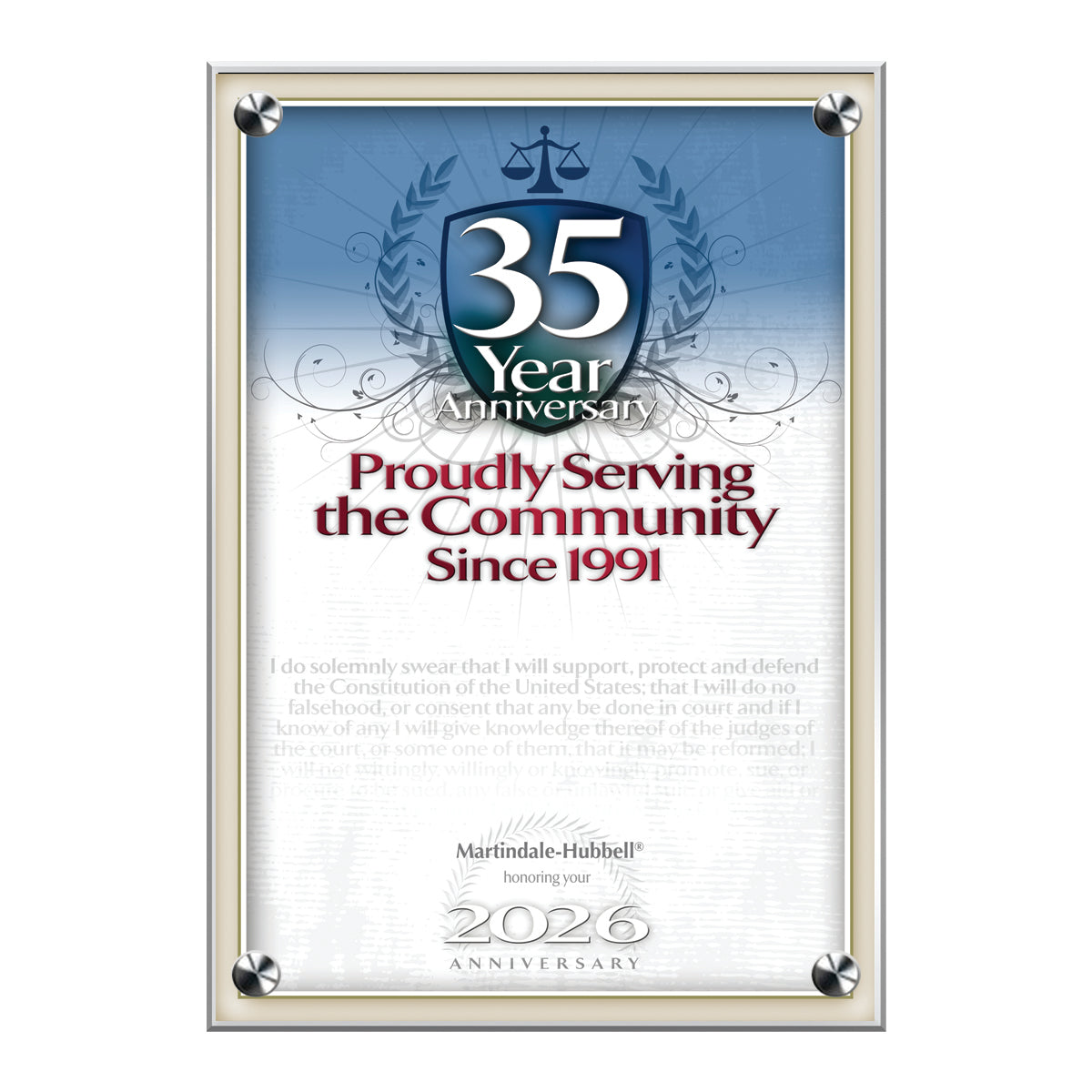 2026 Martindale Member of the Bar 35th Anniversary (213074)