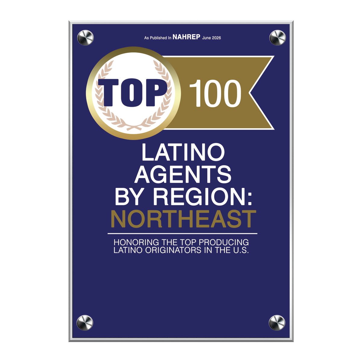 2026 Top 100 Latino Agents by Region: Northeast (213470)