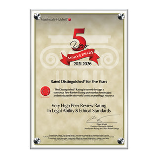 2026 Martindale Distinguished 5th Anniversary (213062)