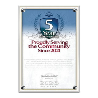 2026 Martindale Member of the Bar 5th Anniversary (213080)