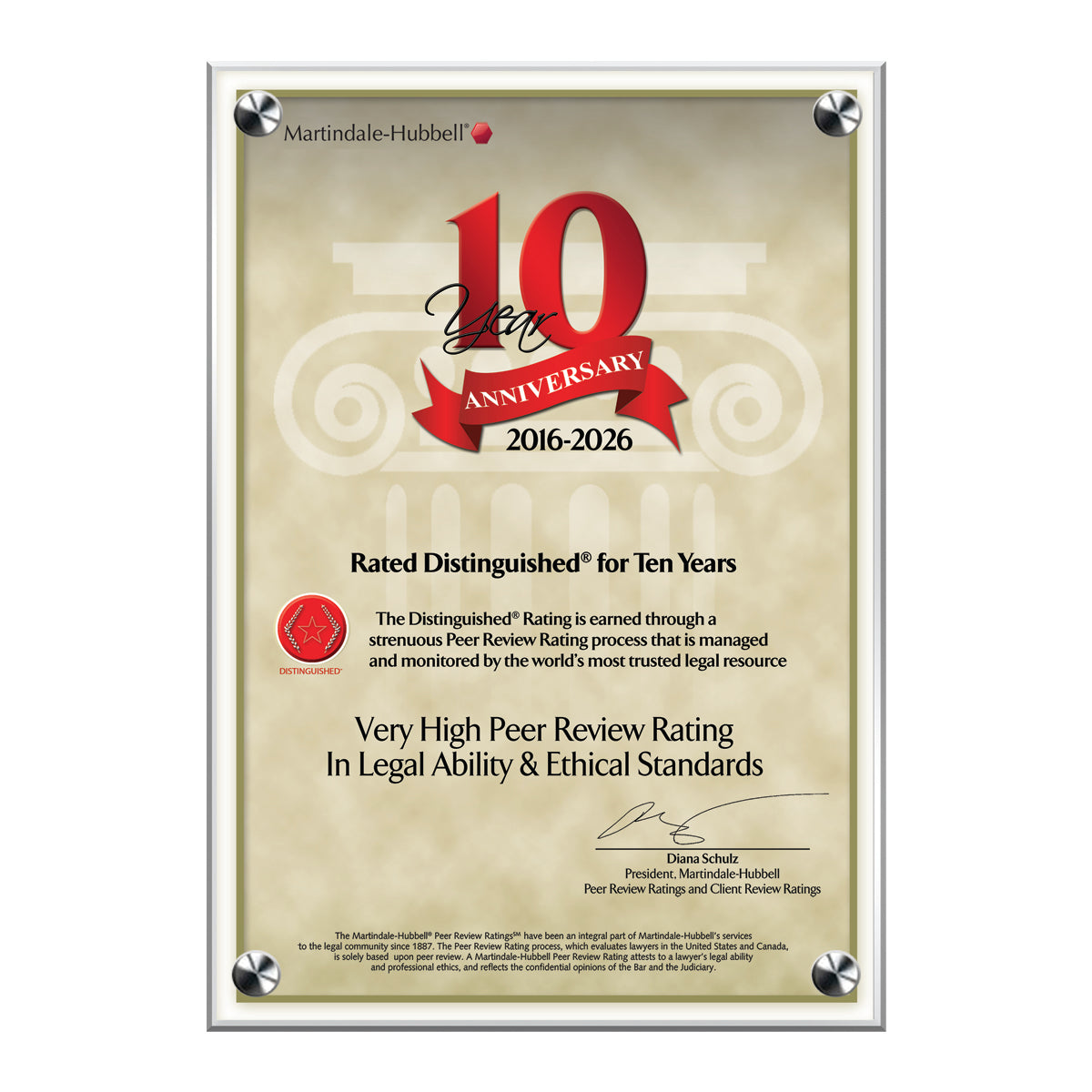 2026 Martindale Distinguished 10th Anniversary (213061)