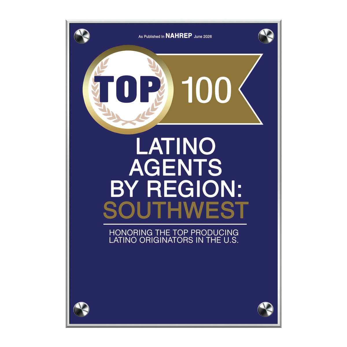 2026 Top 100 Latino Agents by Region: Southwest (213471)