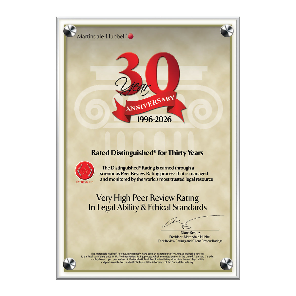 2026 Martindale Distinguished 30th Anniversary (213057)
