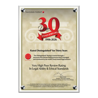 2026 Martindale Distinguished 30th Anniversary (213057)