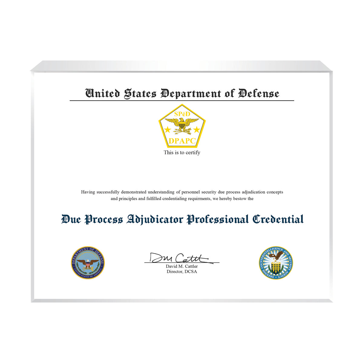 Due Process Adjudicator Professional Credential (DPAPC)