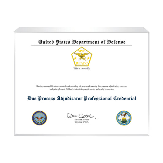 Due Process Adjudicator Professional Credential (DPAPC)