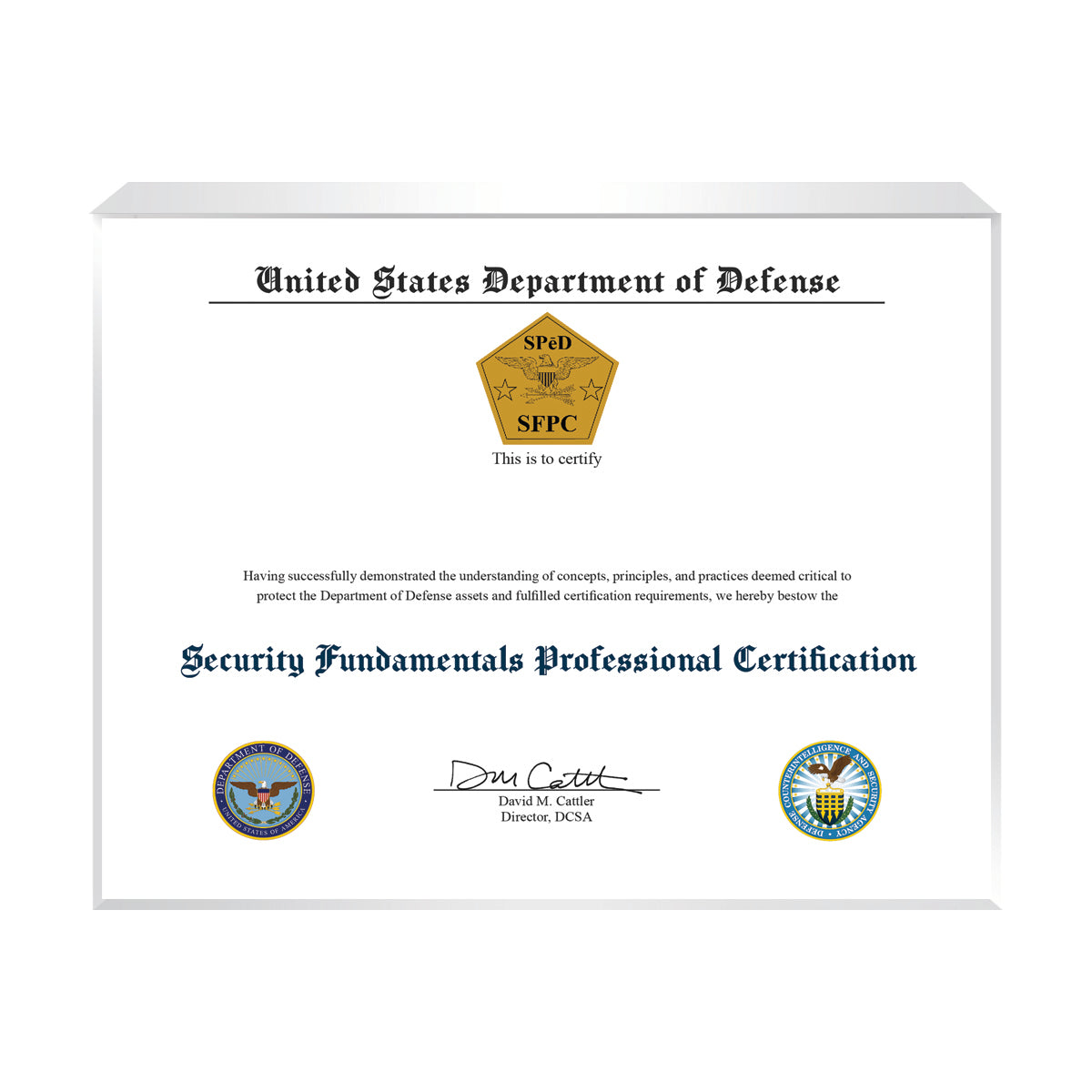 Security Fundamentals Professional Certification (SFPC)