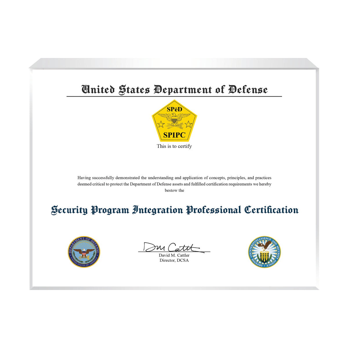 Security Program Integration Professional Certification (SPIPC)
