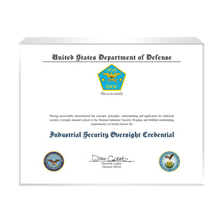 Industrial Security Oversight Credential (ISOC)