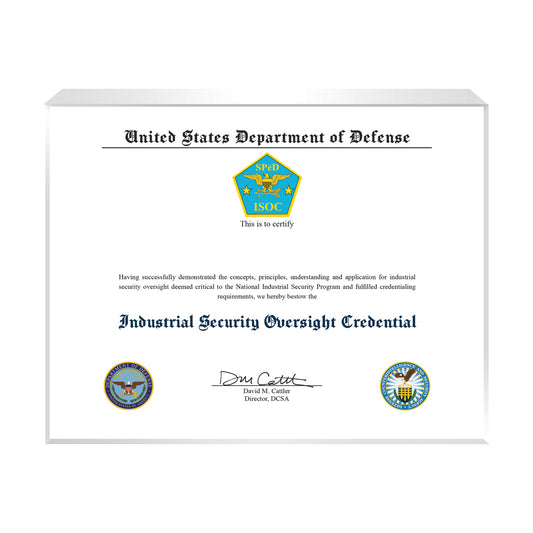 Industrial Security Oversight Credential (ISOC)