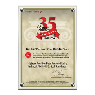 2026 Martindale AV Preeminent 35th Anniversary (213065)