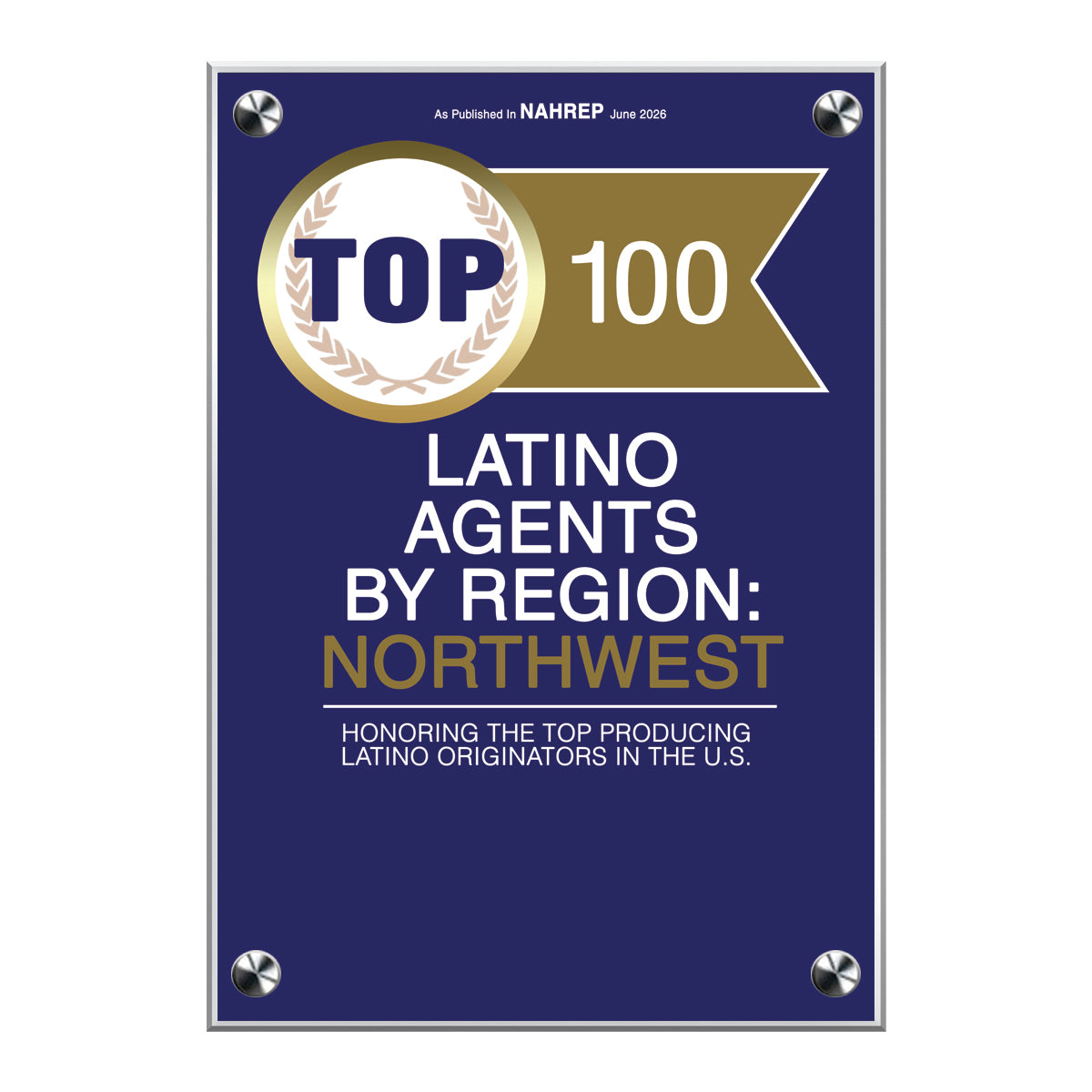 2026 Top 100 Latino Agents by Region: Northwest (213472)