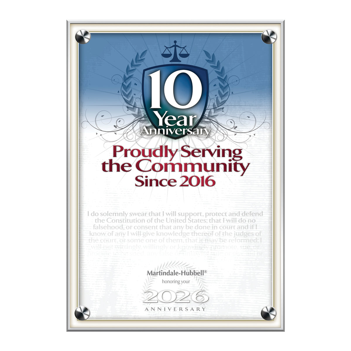 2026 Martindale Member of the Bar 10th Anniversary (213079)