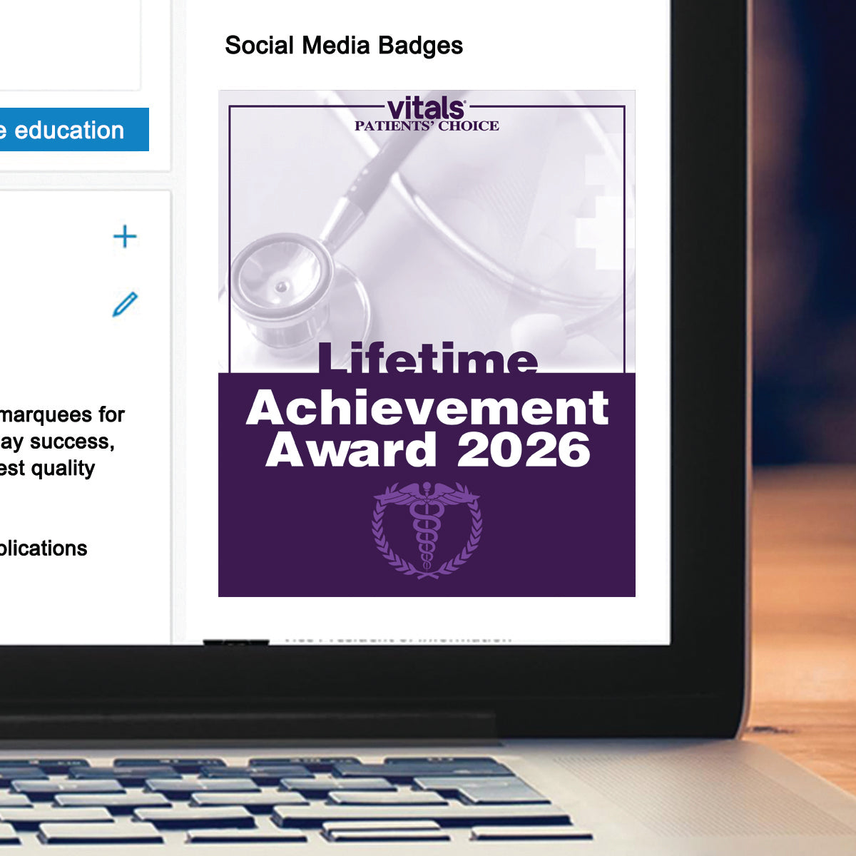 2026 Patients Choice Lifetime Achievement Award (213081)