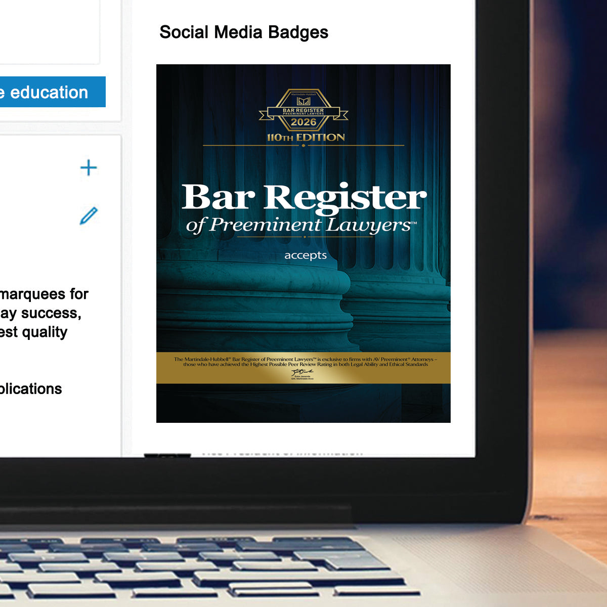 2026 Bar Register of Preeminent Attorneys - Firm (213257)