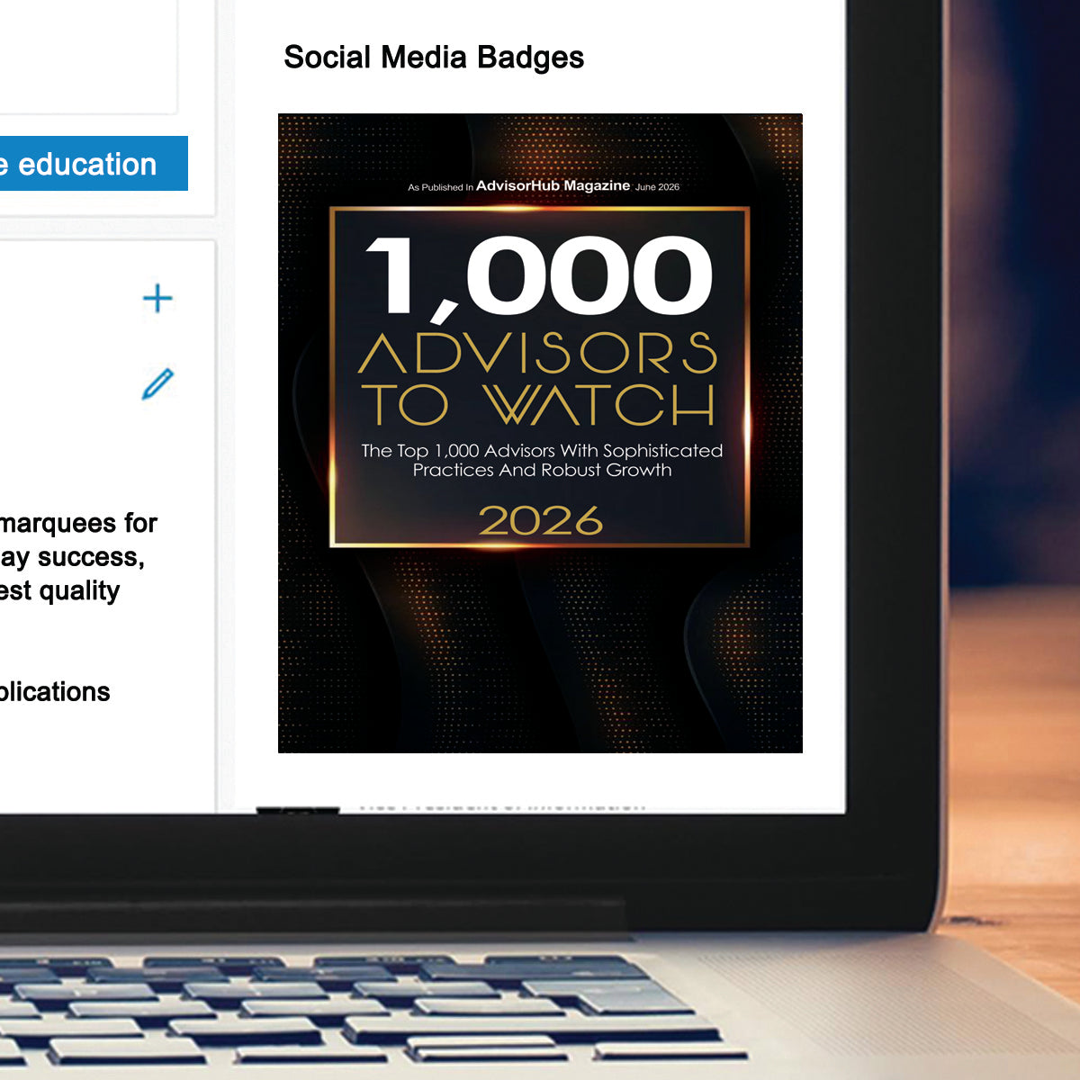 1,000 Advisors To Watch 2026  (213487)