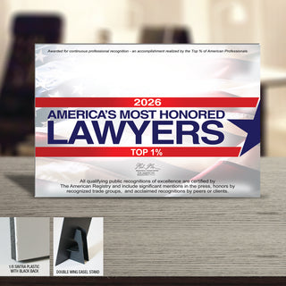 America's Most Honored Lawyers 2026 - Top 1% (213396)