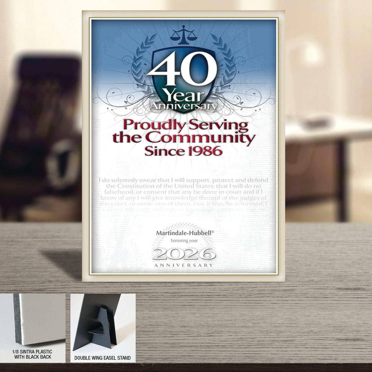 2026 Martindale Member of the Bar 40th Anniversary (213073)