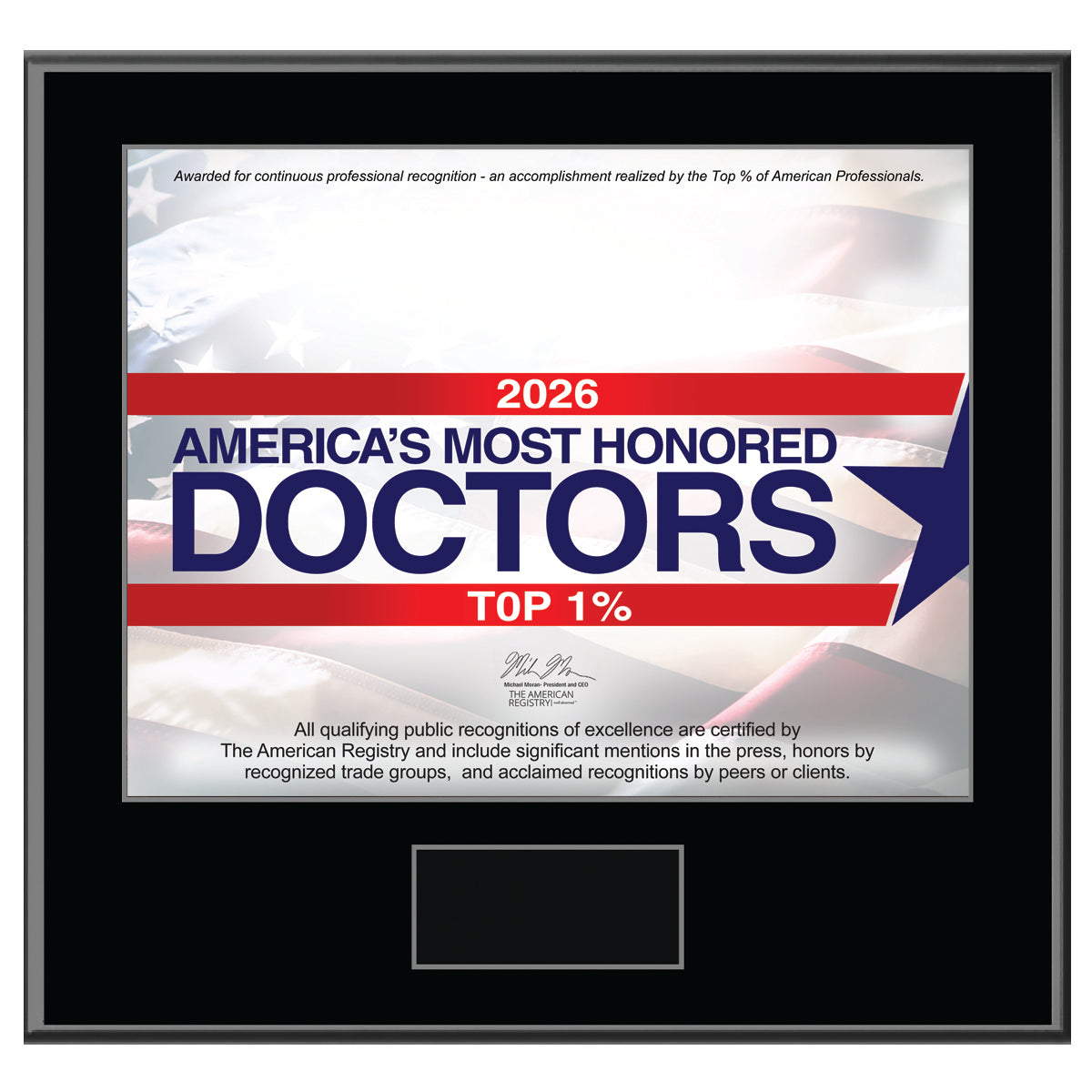 America's Most Honored Doctors 2026 - Top 1% (213398)