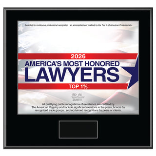 America's Most Honored Lawyers 2026 - Top 1% (213396)