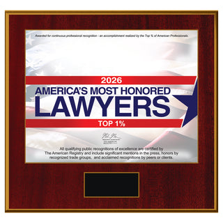 America's Most Honored Lawyers 2026 - Top 1% (213396)