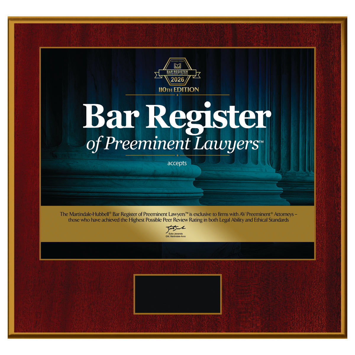 2026 Bar Register of Preeminent Attorneys - Firm (213257)