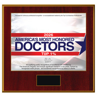 America's Most Honored Doctors 2026 - Top 1% (213398)