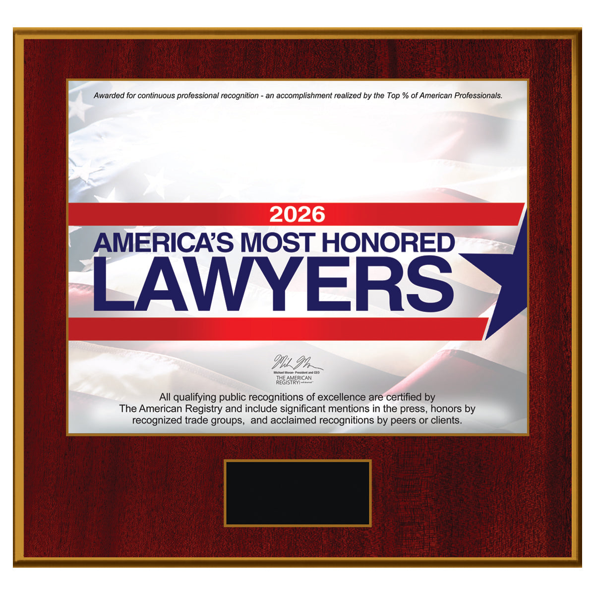 America's Most Honored Lawyers 2026 (213395)