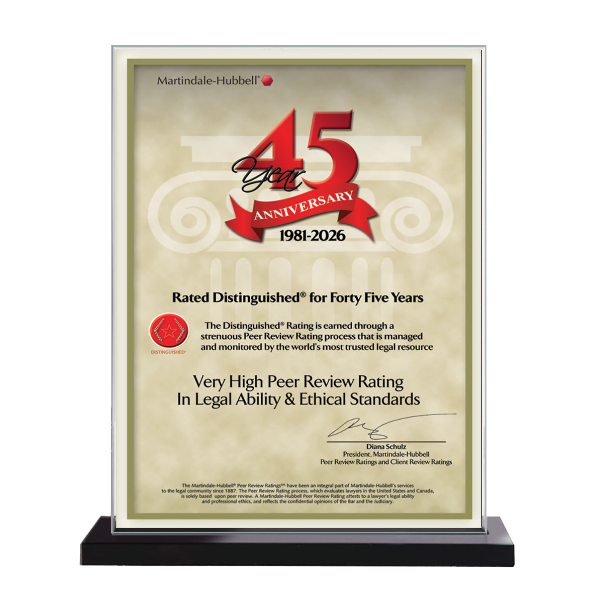 2026 Martindale Distinguished 45th Anniversary (213054)