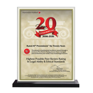 2026 Martindale AV Preeminent 20th Anniversary (213068)