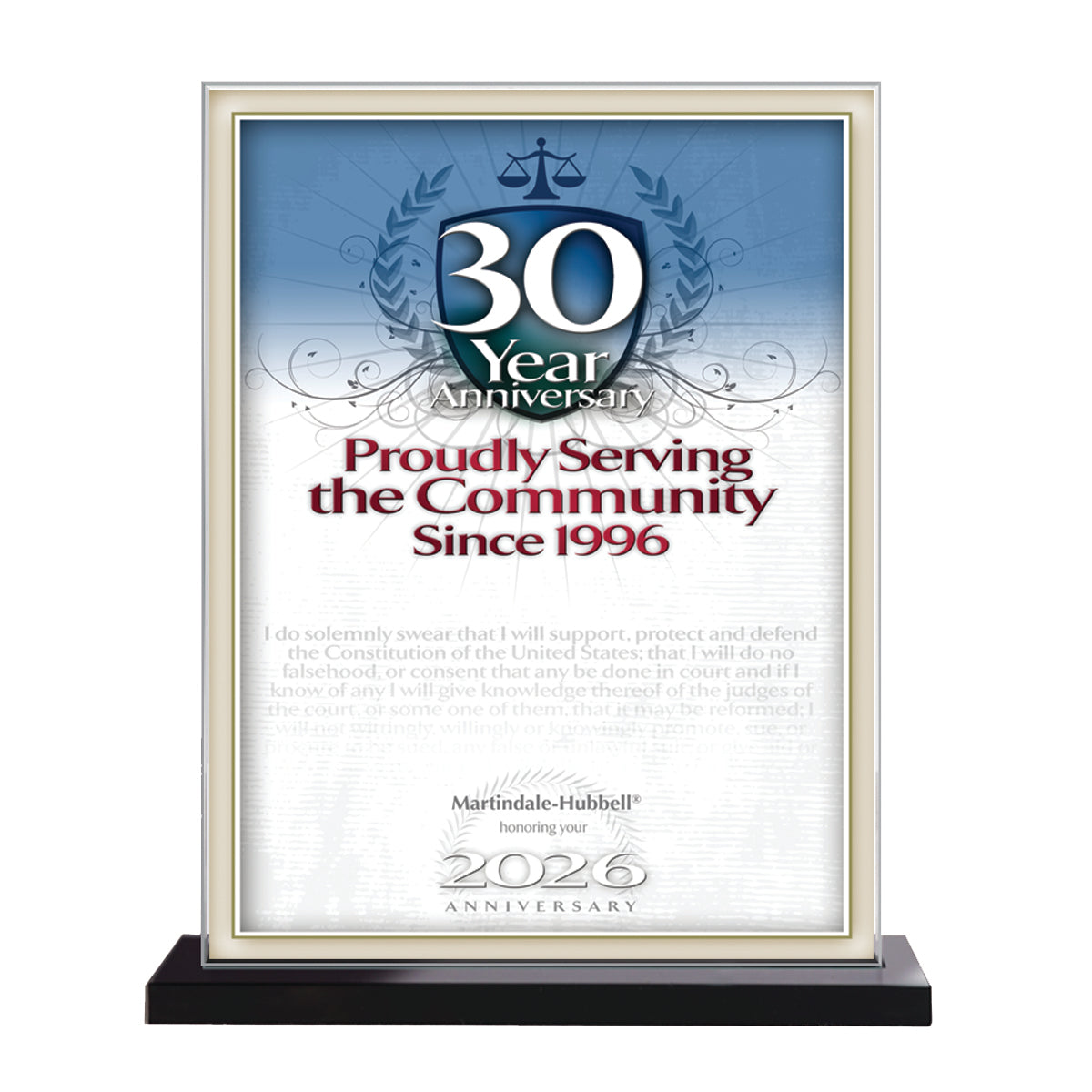 2026 Martindale Member of the Bar 30th Anniversary (213075)