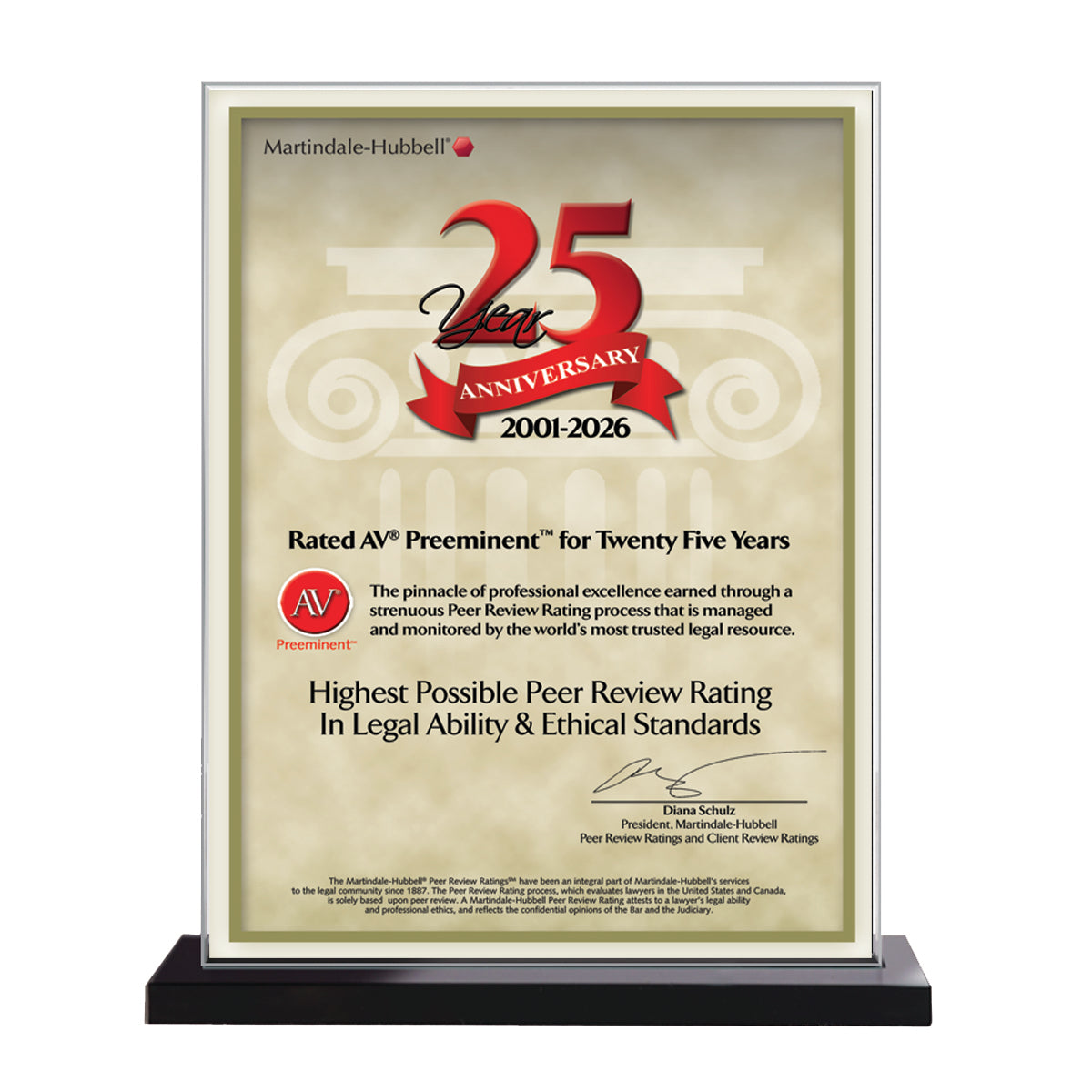 2026 Martindale AV Preeminent 25th Anniversary (213067)