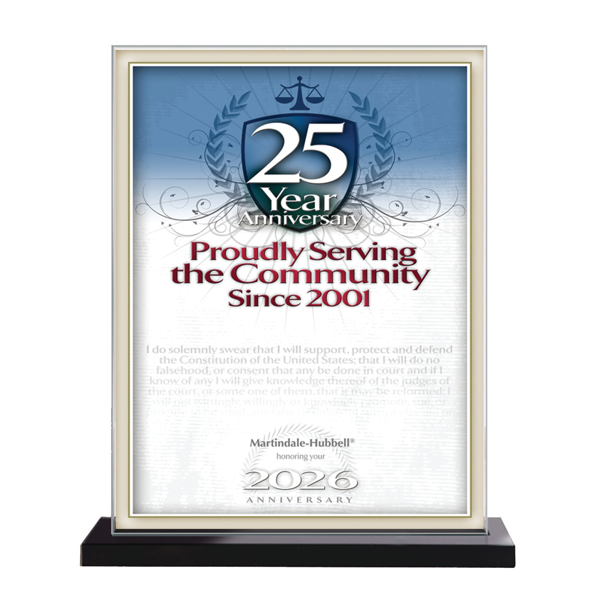 2026 Martindale Member of the Bar 25th Anniversary (213076)