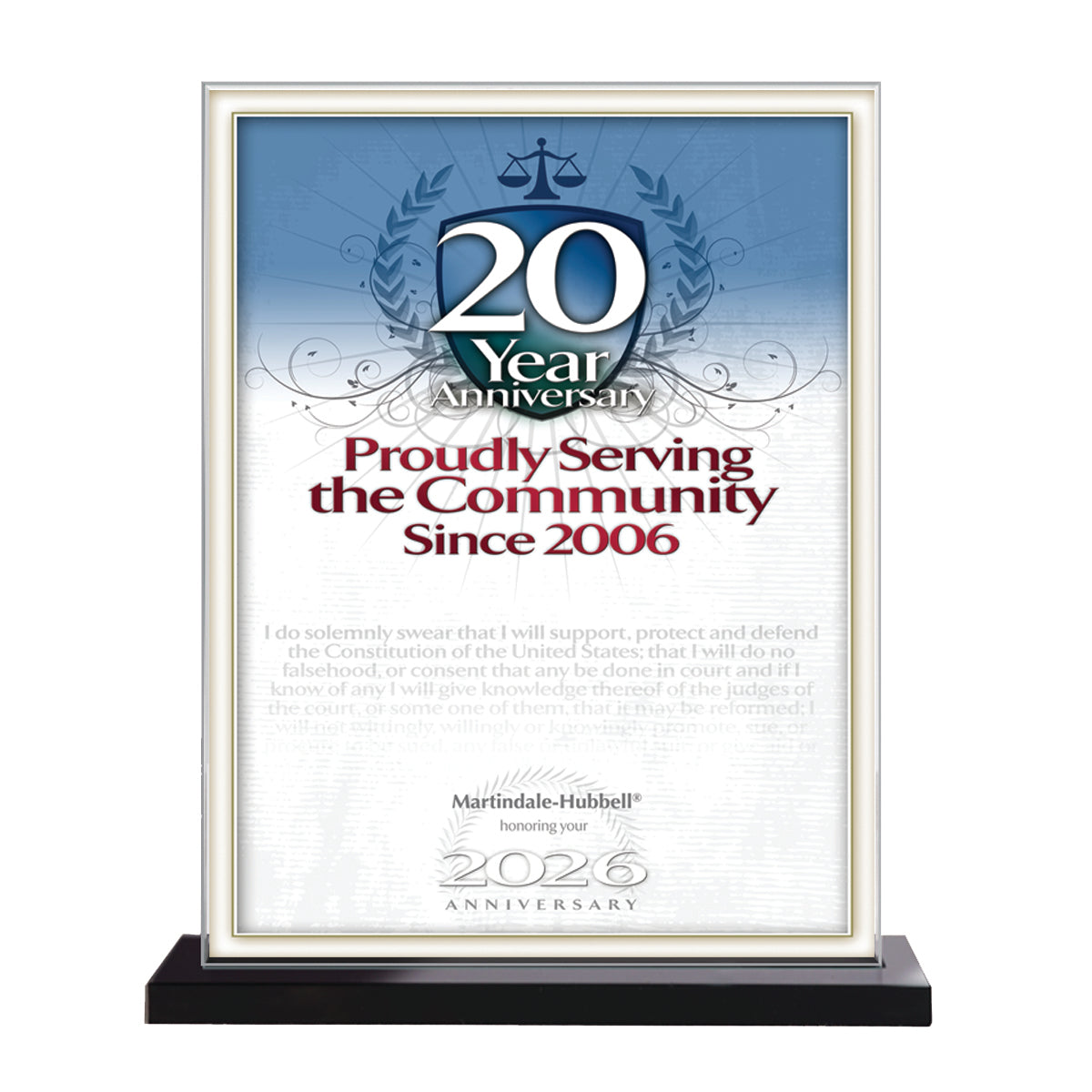 2026 Martindale Member of the Bar 20th Anniversary (213077)