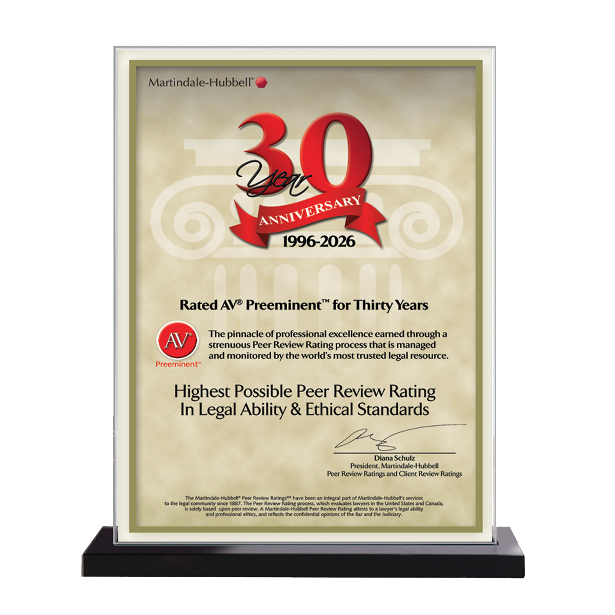 2026 Martindale AV Preeminent 30th Anniversary (213066)