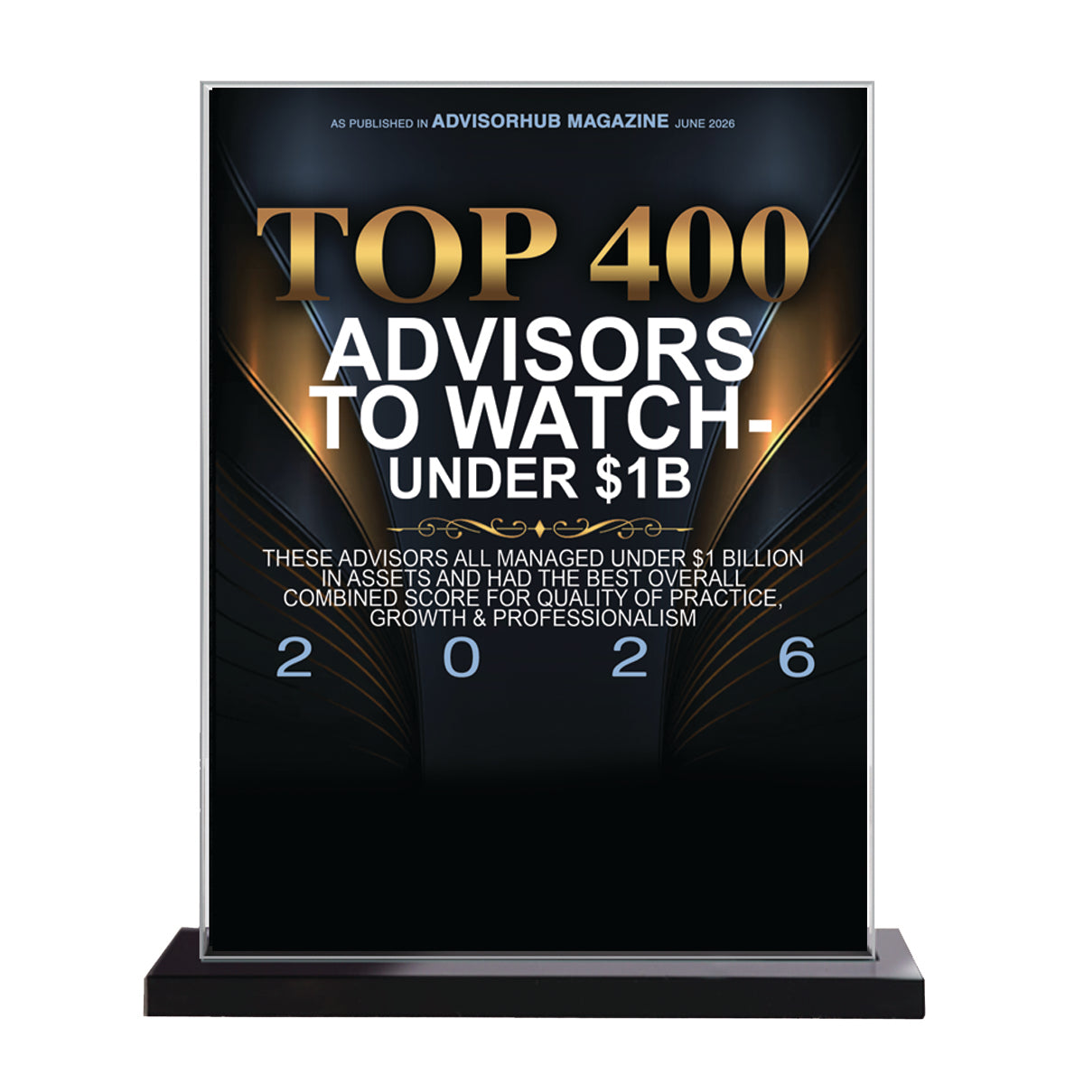 Top 400 Advisors To Watch 2026 - Under $1B  (213490)