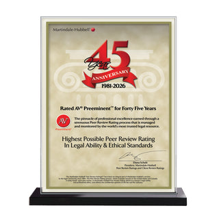 2026 Martindale AV Preeminent 45th Anniversary (213063)