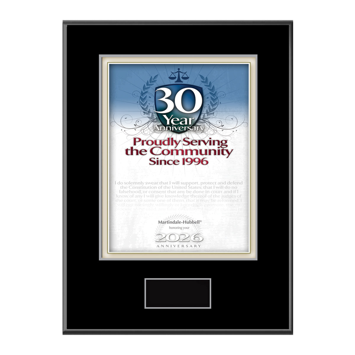 2026 Martindale Member of the Bar 30th Anniversary (213075)