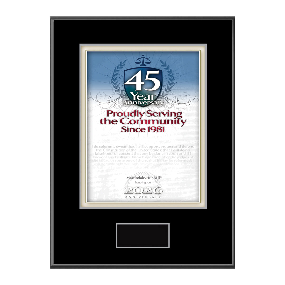 2026 Martindale Member of the Bar 45th Anniversary (213072)