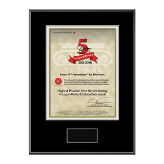 2026 Martindale AV Preeminent 5th Anniversary (213071)
