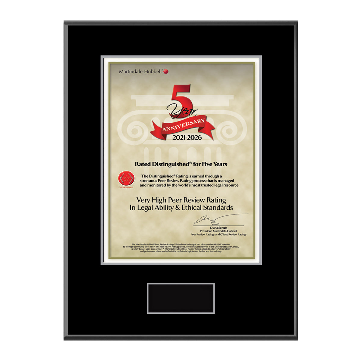 2026 Martindale Distinguished 5th Anniversary (213062)