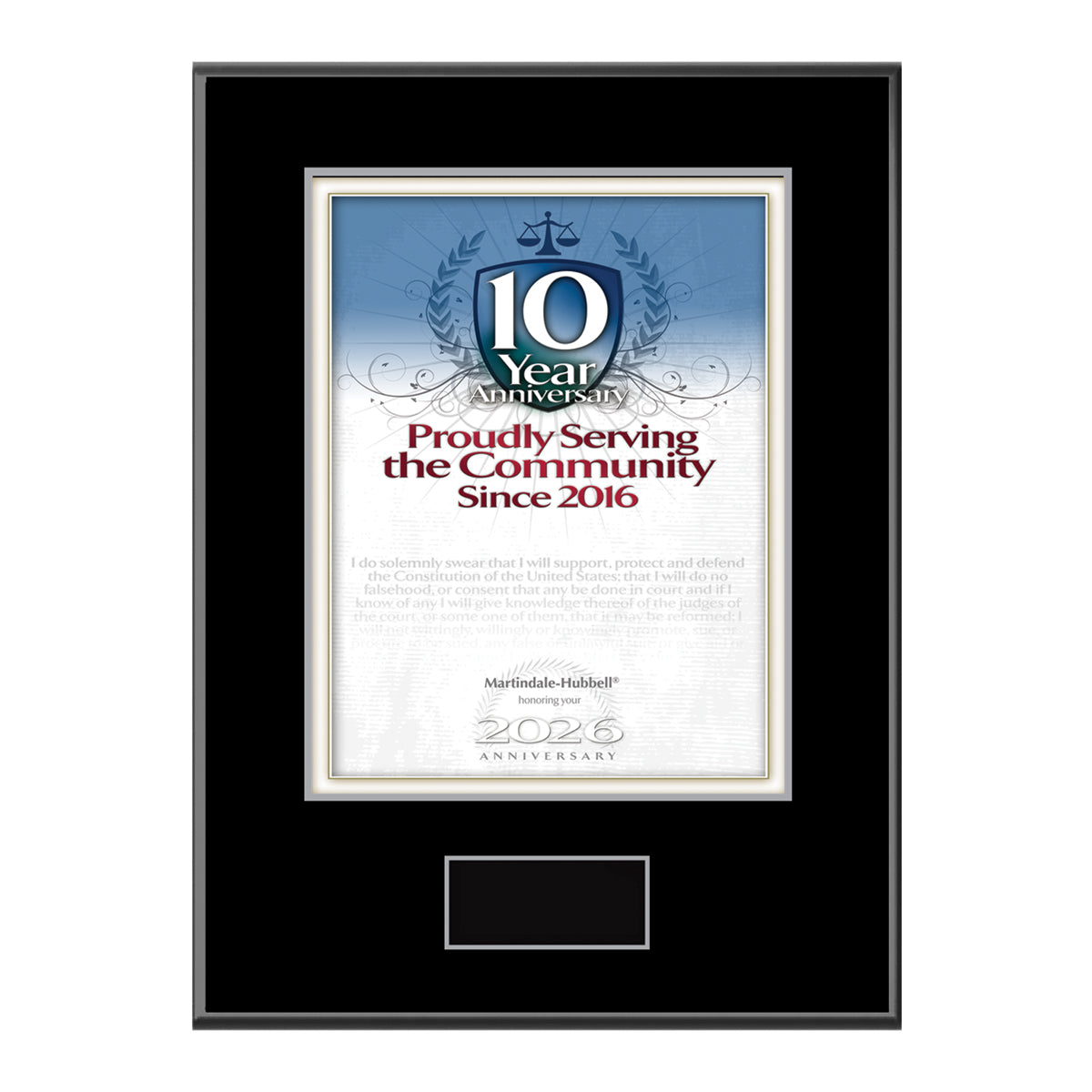 2026 Martindale Member of the Bar 10th Anniversary (213079)