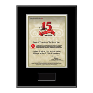 2026 Martindale AV Preeminent 15th Anniversary (213069)