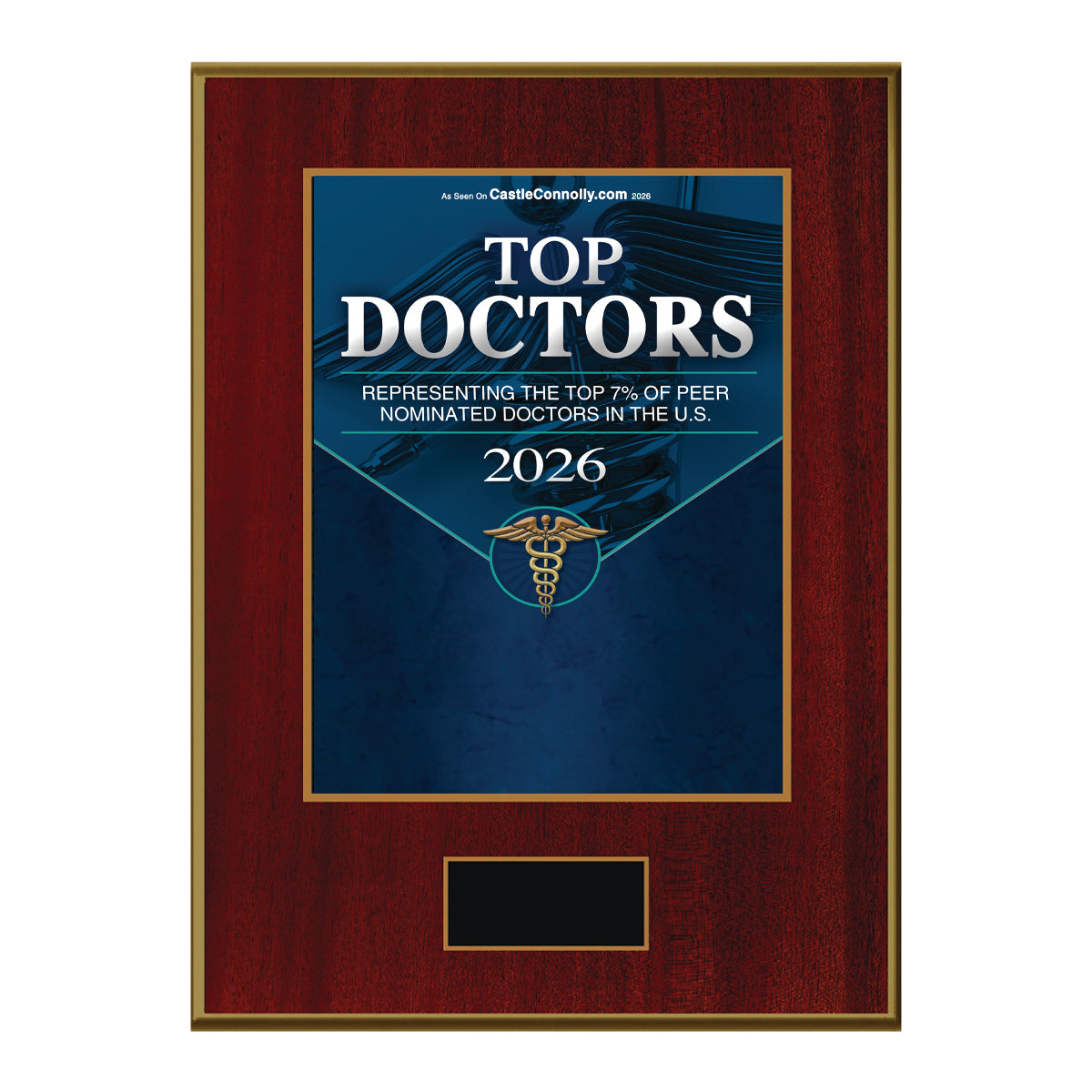 Top Doctors 2026 212668 The American Registry Plaque Mah Gold 