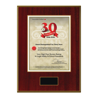 2026 Martindale Distinguished 30th Anniversary (213057)